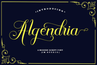 Algendria: The Dynamic Script Handwritten Font for High-Impact Visuals
