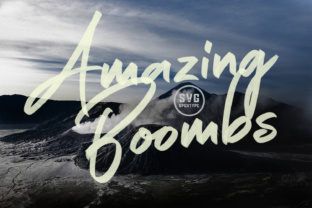 Amazing Boombs: The Realistic Brush Pen Script Font for Scroll-Stopping Visuals