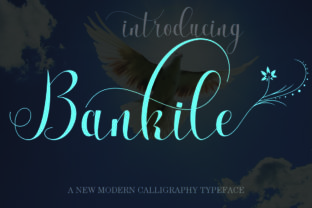 Bankile Modern Calligraphy Font for Elegant Craft Projects