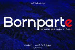 Bornparte Display Serif for Brand Identity and Editorial Design