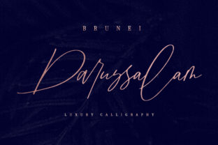 Brunei Darussalam Font for Elegant Handmade Branding