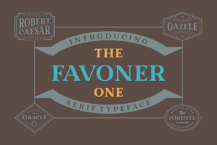 Favoner One: A Classically Beautiful Serif for Retro Editorial Design
