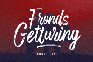 Fronds Getturing Review: A Textured Brush Font for Brand Identity