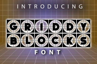 Griddy Blocks Typeface for Modern Web Layouts