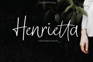 Henrietta Script Handwritten Font for Luxury Branding