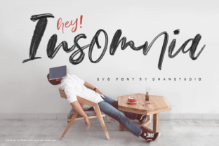 Hey Insomnia Typeface: Transparent Color Fonts for Crafters