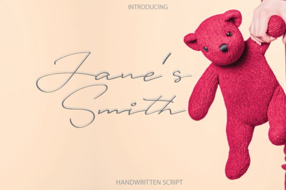 Janes Smith: A Casual Script Handwritten Font for Unique Digital Branding