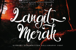 Langit Merah Handwritten Font Review for Editorial Design