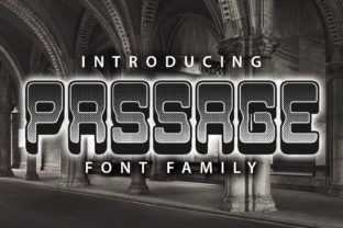 Passage Typeface: Elevating Editorial Design with Retro 3D Flair