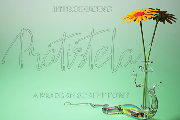 Pratistela: The Modern Script Font for Polished Brand Identity