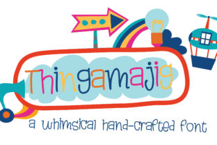 Thingamajig: A Whimsical Hand-Crafted Sans Serif Font for Modern Editorial Design