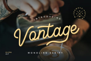 Vontage: A Stylish Handwritten Script Font for Elegant Digital Branding